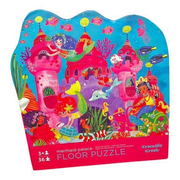 36 Piece Mermaid Floor Puzzle 3+ Non-toxic Materials. Children & Family Fun - Picture 3 of 5